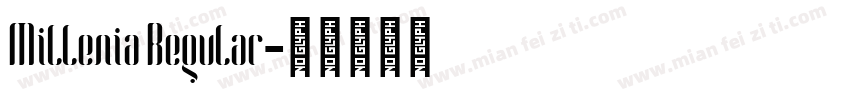 Millenia Regular字体转换